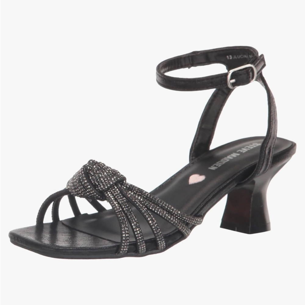 Steve Madden kids- Black Strappy Heels - Picture 3 of 4